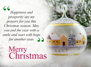 May your fire be warm and your home be bright. Have a merry Christmas and a happy New Year.